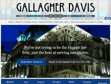 Tablet Screenshot of gallagherdavis.com